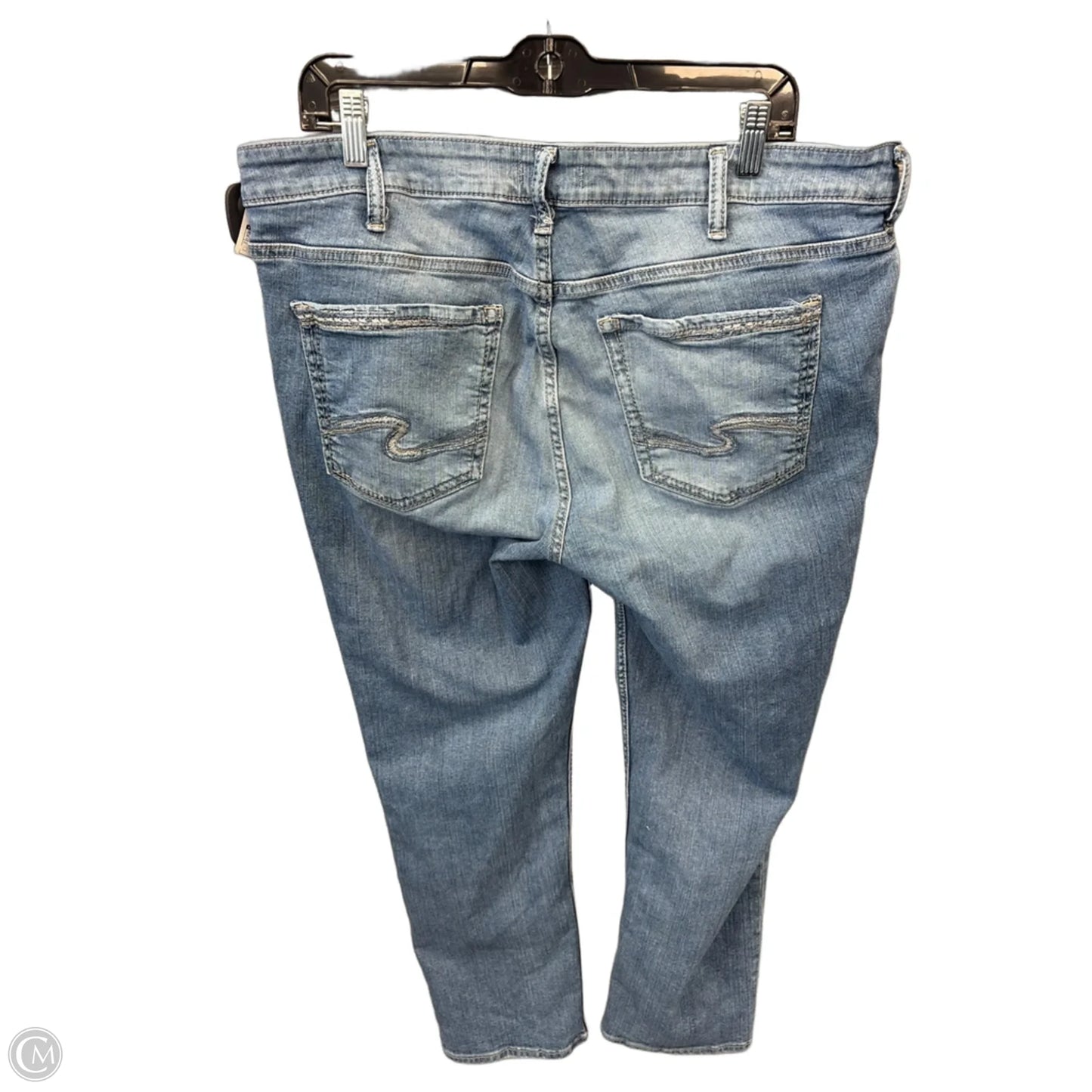 Jeans Straight By Clothes Mentor In Blue Denim, Size: 16