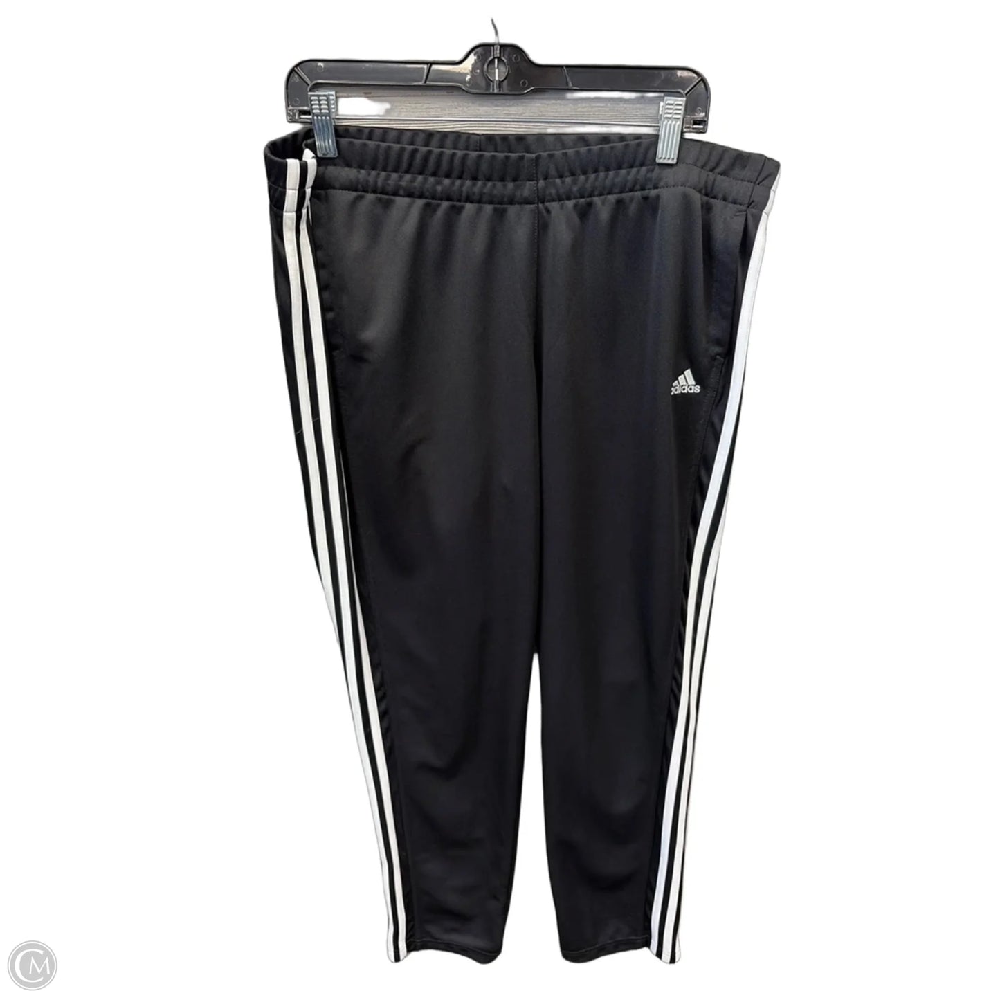 Athletic Pants By Adidas In Black & White, Size: Xl
