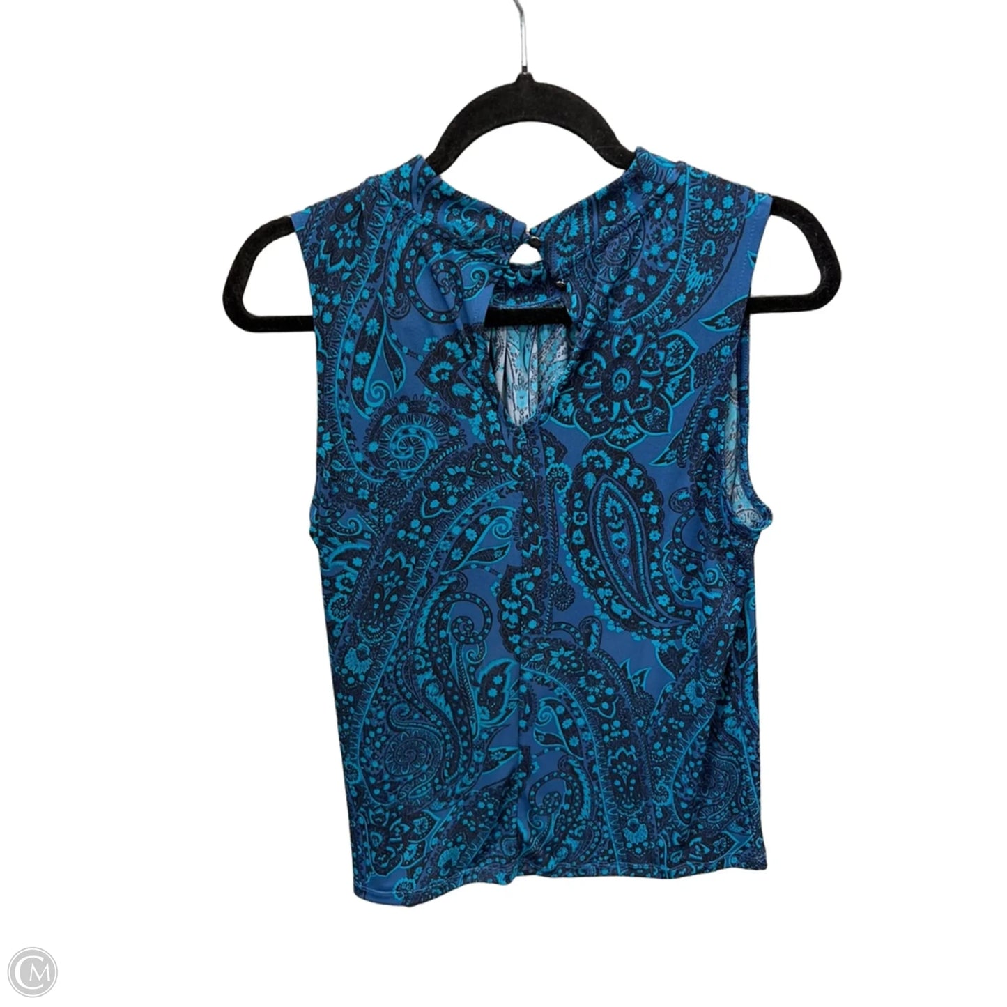Top Sleeveless By Banana Republic In Blue, Size: M