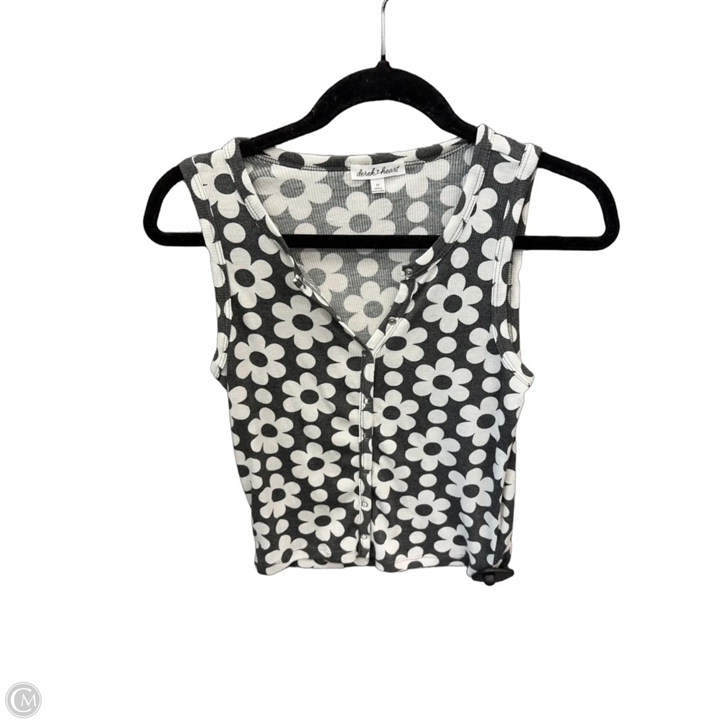 Top Sleeveless By Derek Heart In Floral Print, Size: M