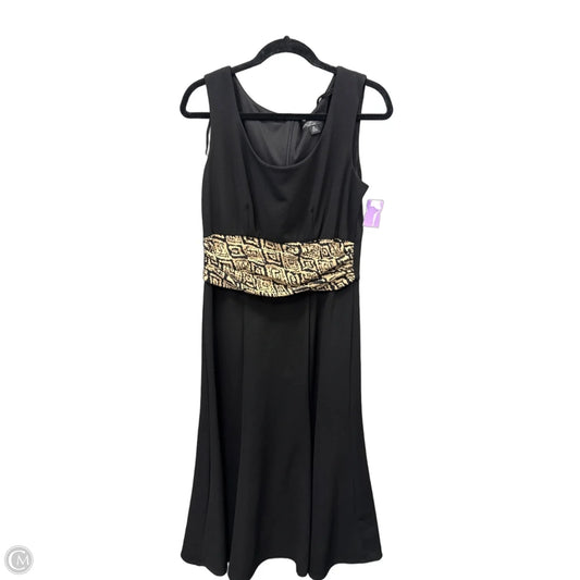 Dress Casual Maxi By Perceptions In Black, Size: L