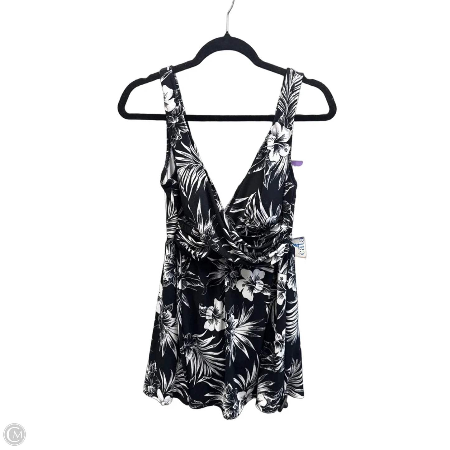 Swimsuit By Catalina In Black & White, Size: 1x