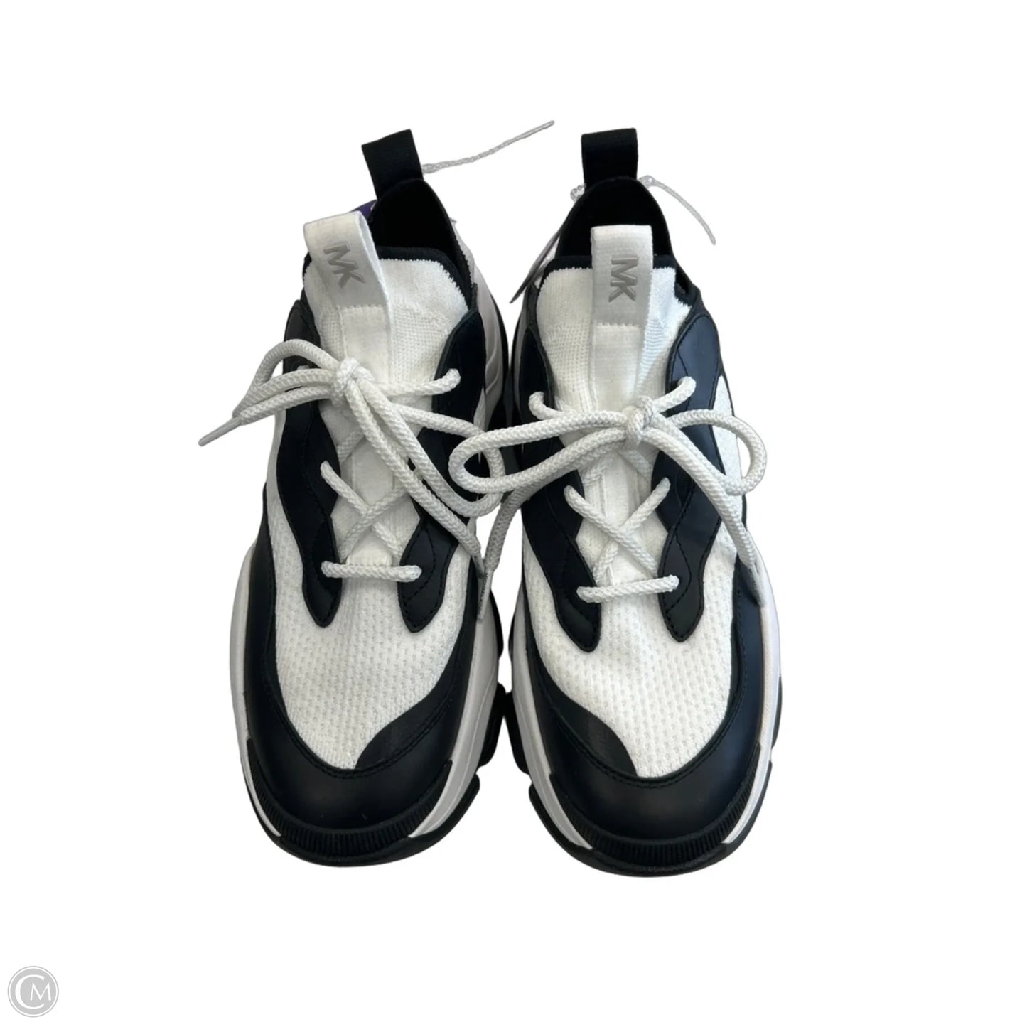 Shoes Sneakers By Michael By Michael Kors In Black & White, Size: 9