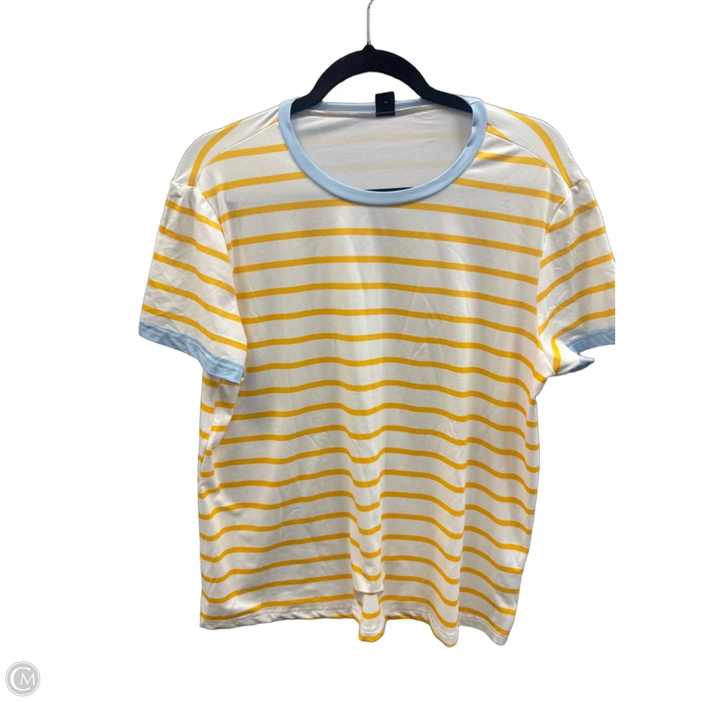 Top Short Sleeve By Clothes Mentor In Striped Pattern, Size: Xl