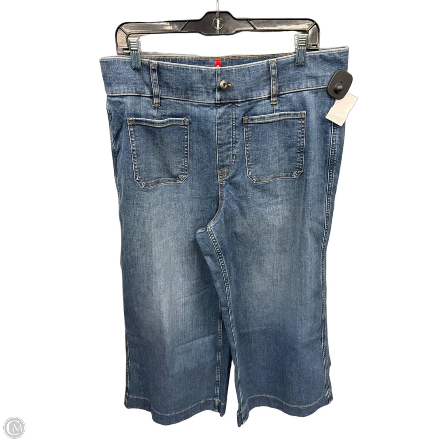 Jeans Wide Leg By Spanx In Blue Denim, Size: 26