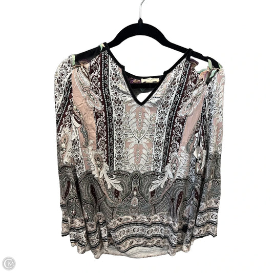 Top Long Sleeve By Clothes Mentor In Multi-colored, Size: M