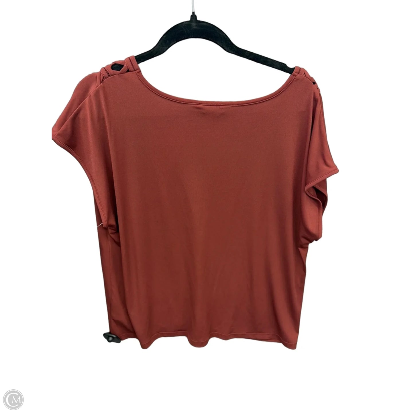 Top Short Sleeve By George In Maroon, Size: Xl