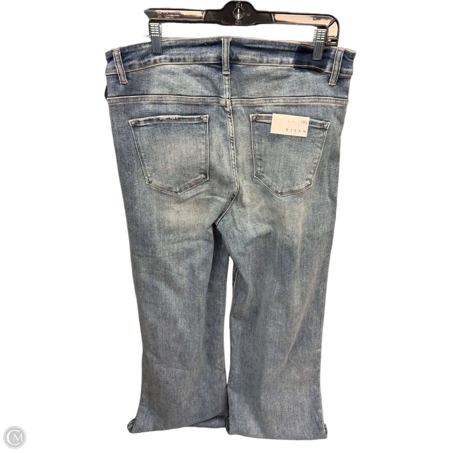 Jeans Straight By Risen In Blue Denim, Size: 16