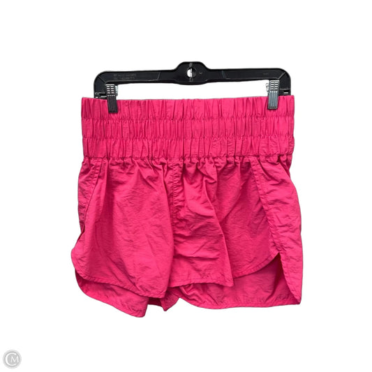 Athletic Shorts By Zenana In Pink, Size: L