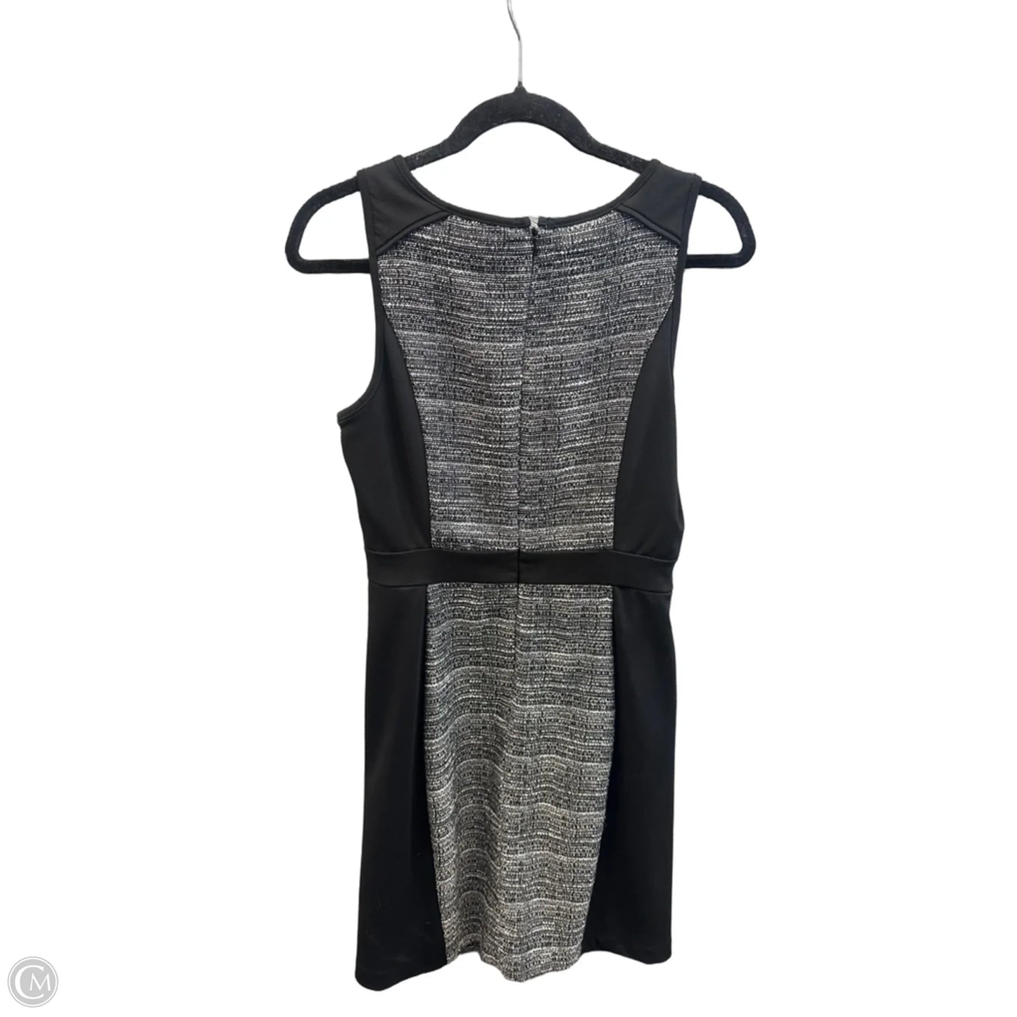 Dress Casual Midi By Elle In Black & Grey, Size: S