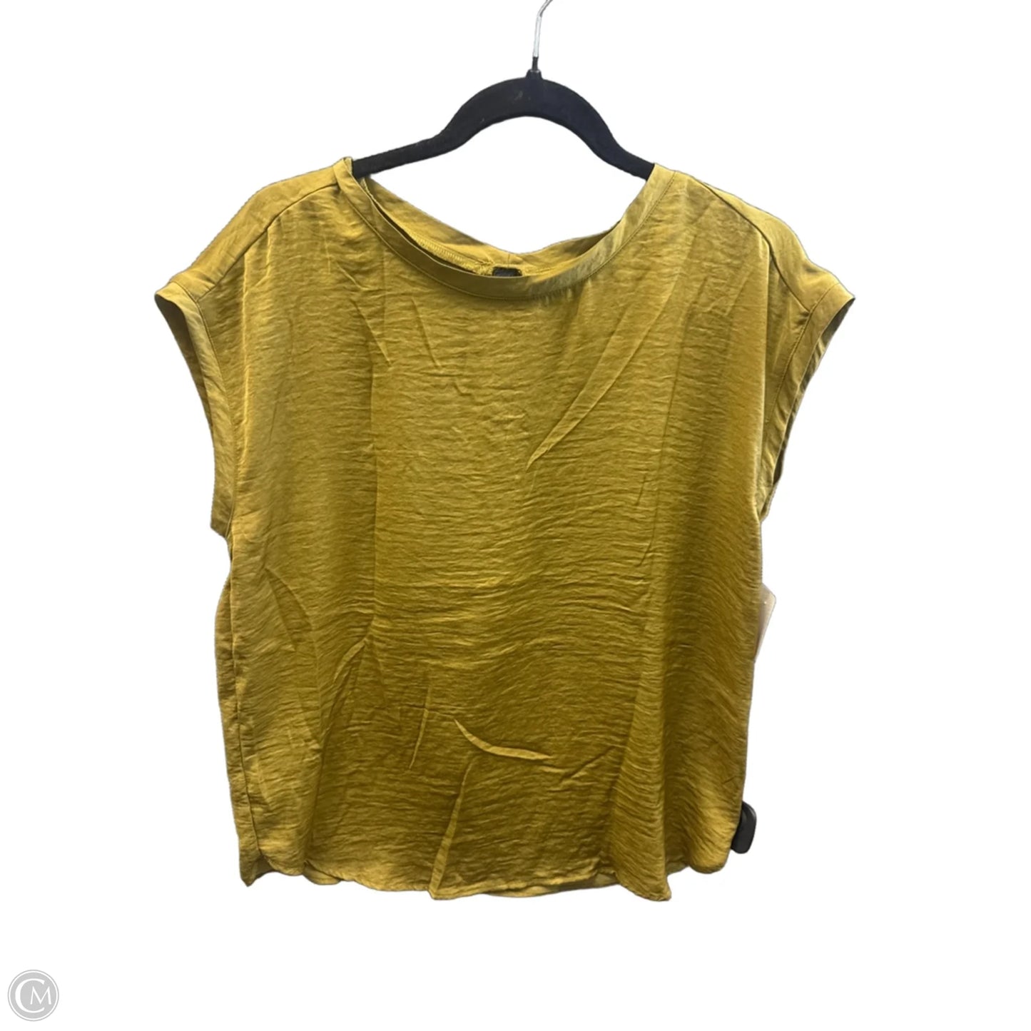 Top Short Sleeve By H&m In Green, Size: M