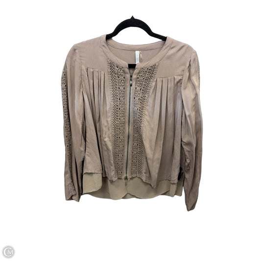 Top Long Sleeve By Clothes Mentor In Brown, Size: S