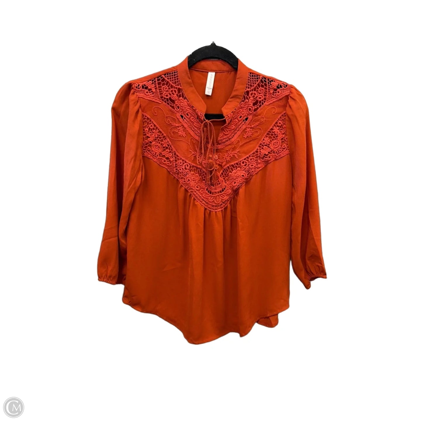 Top Long Sleeve By Xhilaration In Orange, Size: Sp