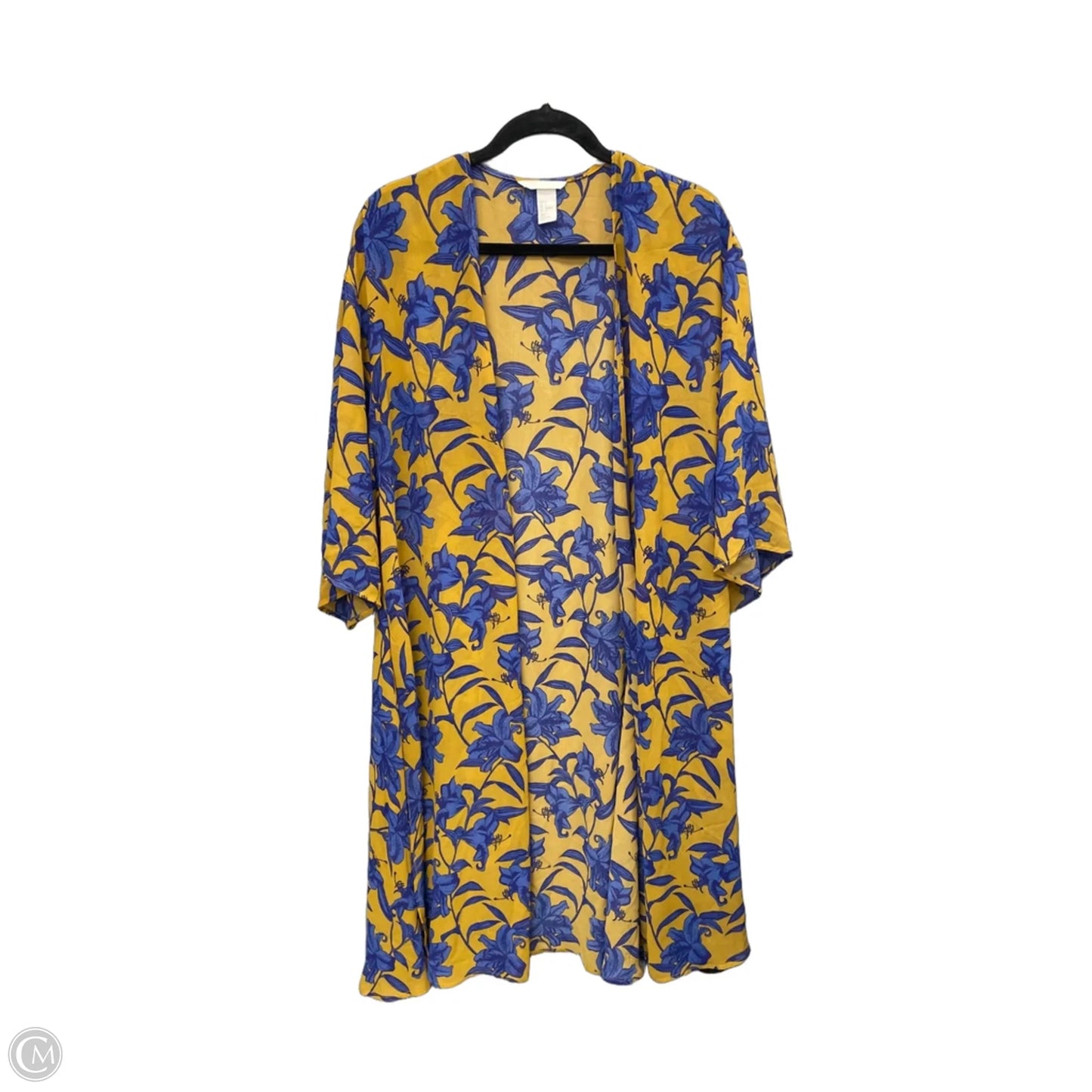 Kimono By H&m In Blue & Yellow, Size: S