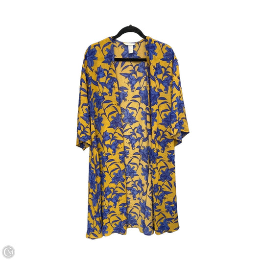 Kimono By H&m In Blue & Yellow, Size: S