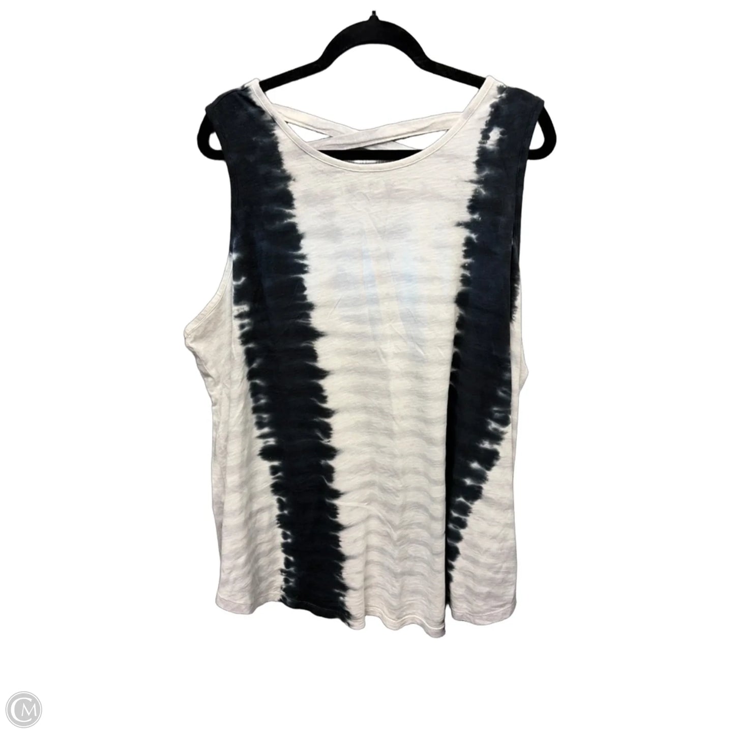 Top Sleeveless By Terra & Sky In Tie Dye Print, Size: 2x