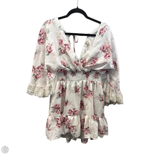 Dress Casual Midi By Blush In Floral Print, Size: 2x