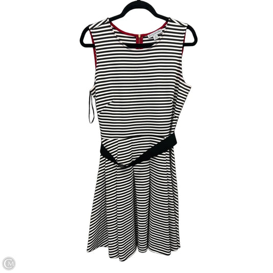 Dress Casual Midi By Dannyandnicole In Striped Pattern, Size: L