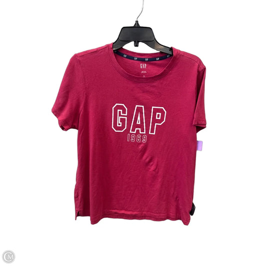 Top Short Sleeve By Gap In Pink, Size: L