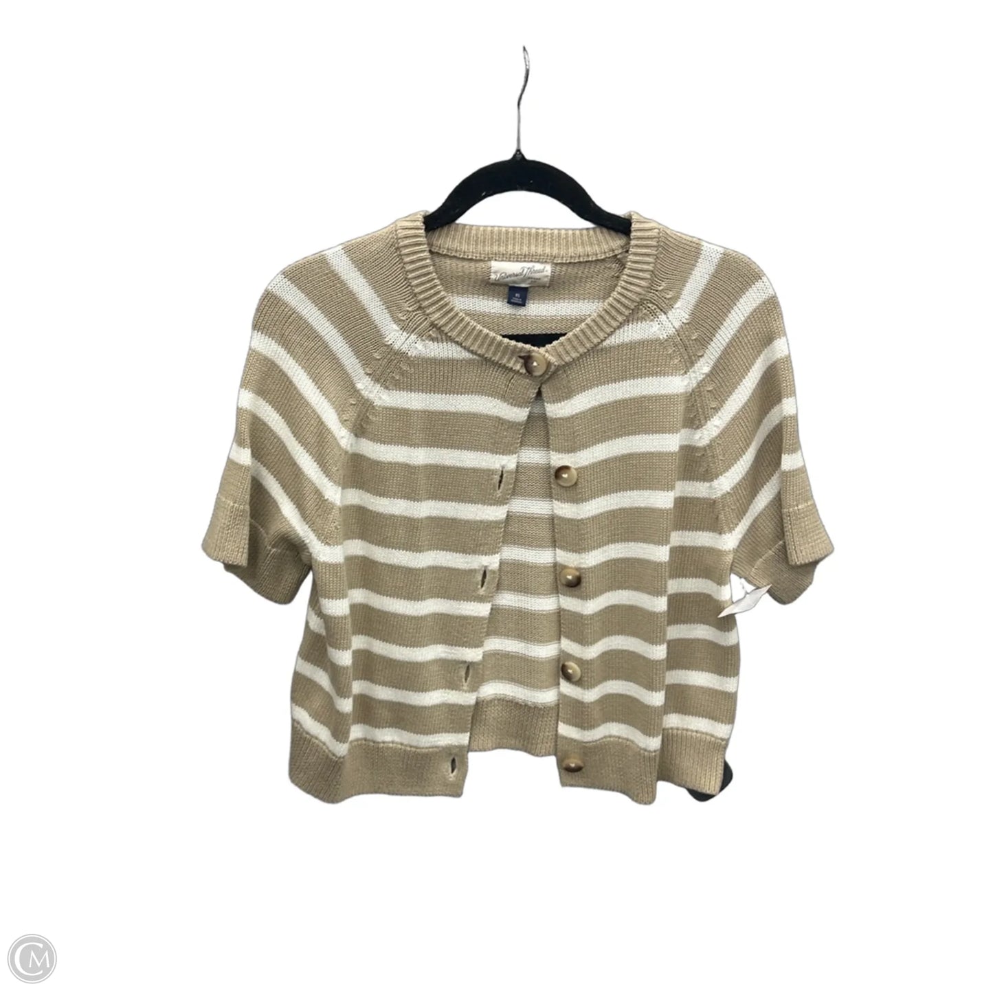 Top Short Sleeve By Universal Thread In Striped Pattern, Size: Xs