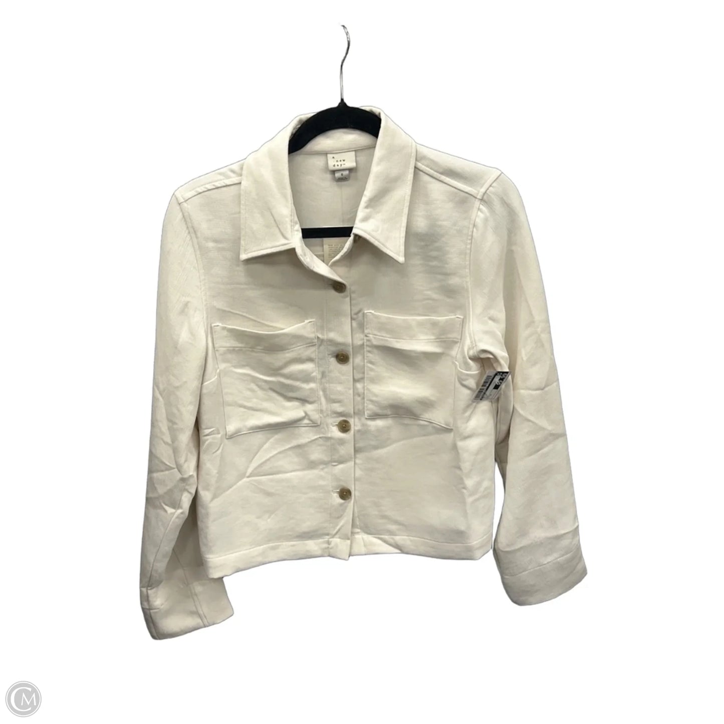 Top Long Sleeve By A New Day In White, Size: S