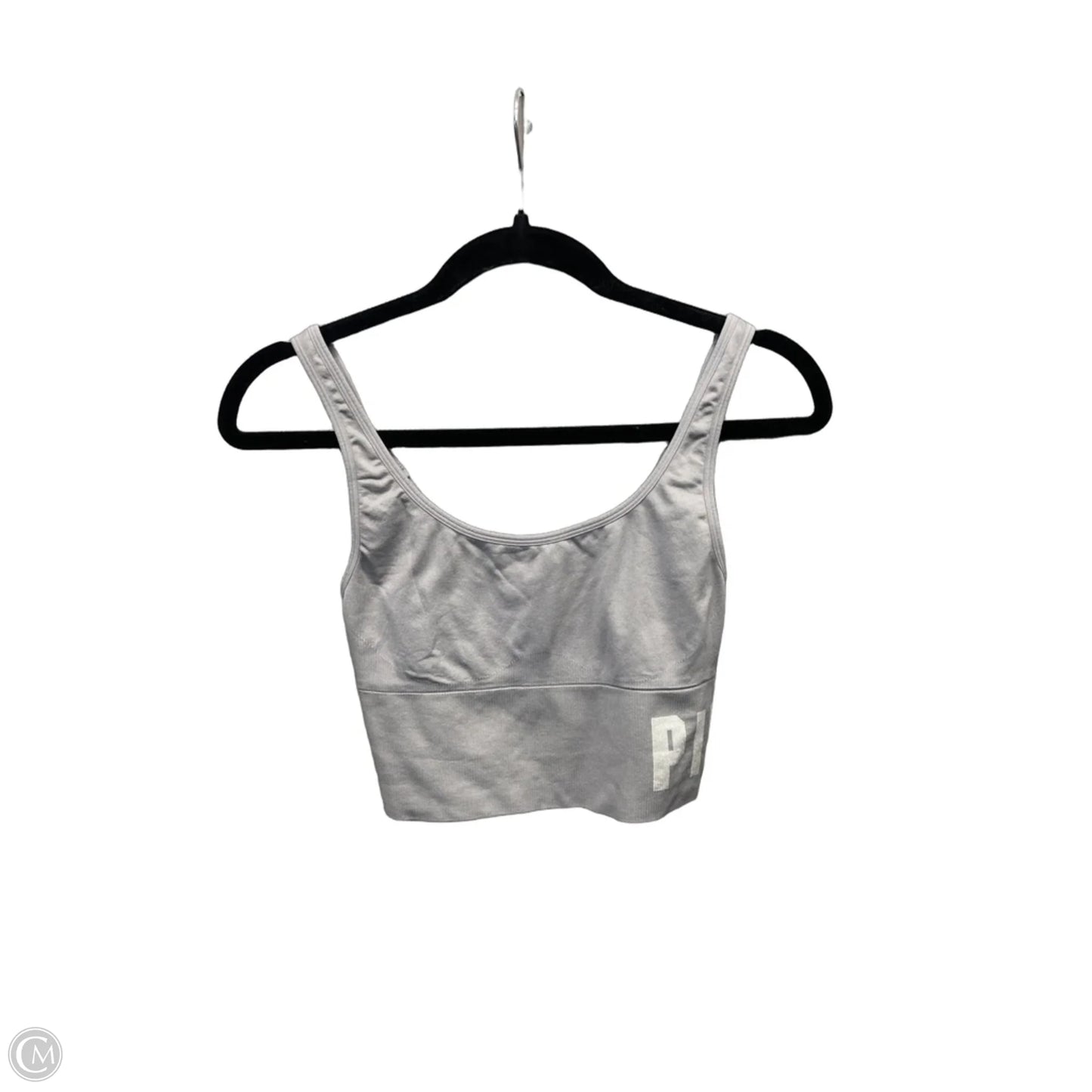 Athletic Bra By Pink In Grey, Size: M