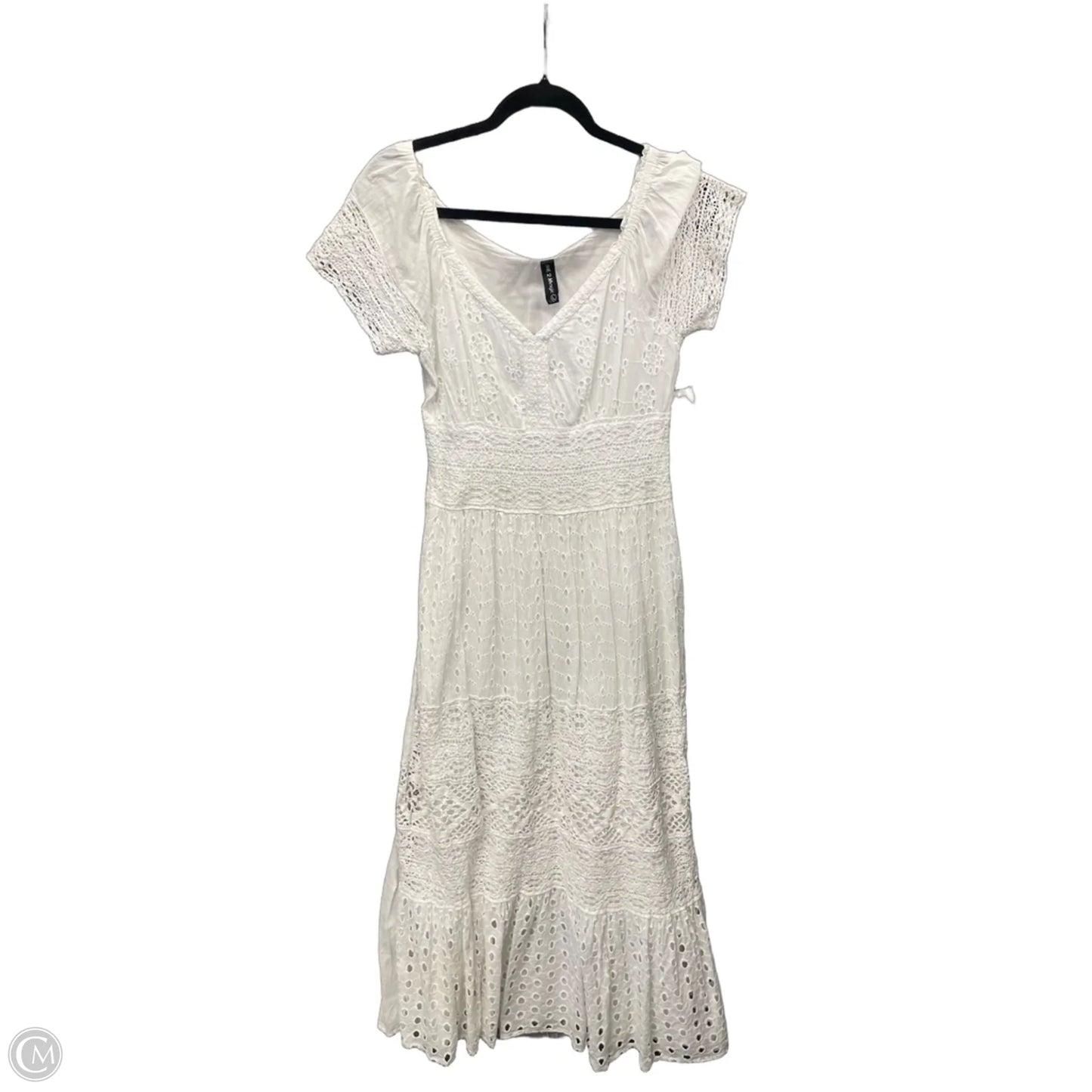 Dress Casual Maxi By Clothes Mentor In White, Size: L