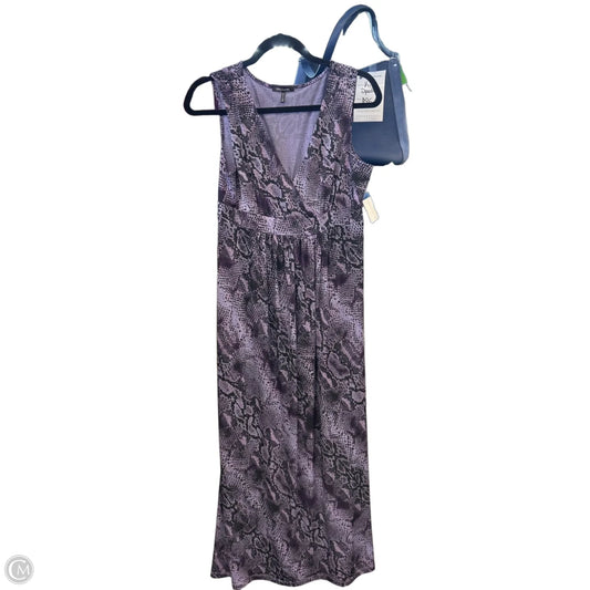 Dress Casual Maxi By Daisy Fuentes In Black & Purple, Size: M