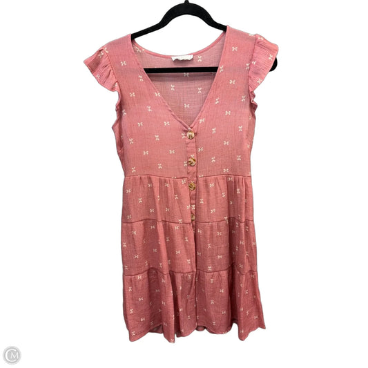 Dress Casual Midi By Mine In Pink, Size: S