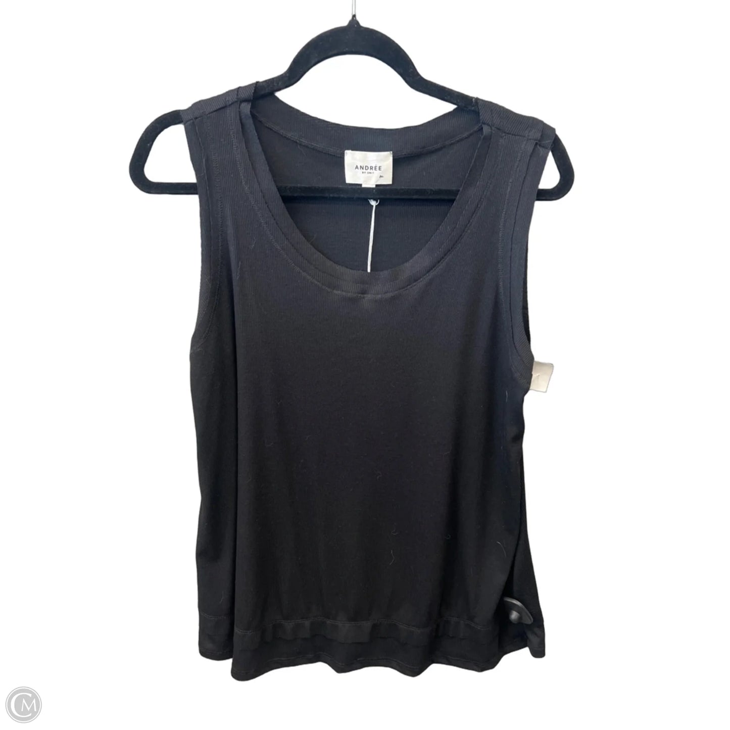 Top Sleeveless By Andree By Unit In Black, Size: M
