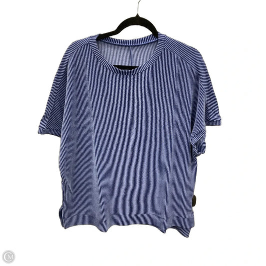Top Short Sleeve By Clothes Mentor In Blue, Size: M