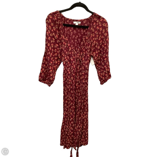 Dress Casual Midi By Sonoma In Maroon, Size: M