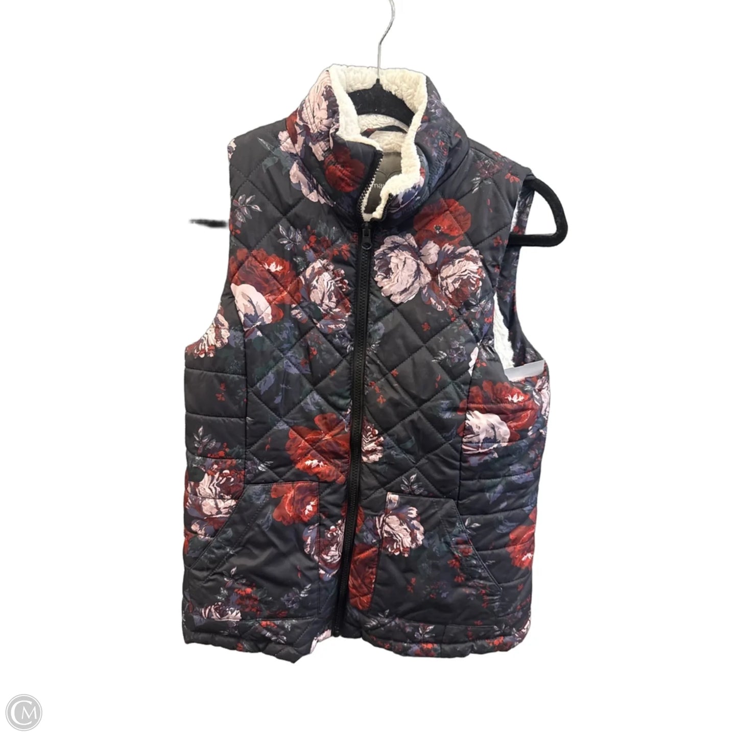 Vest Puffer & Quilted By Maurices In Floral Print, Size: S
