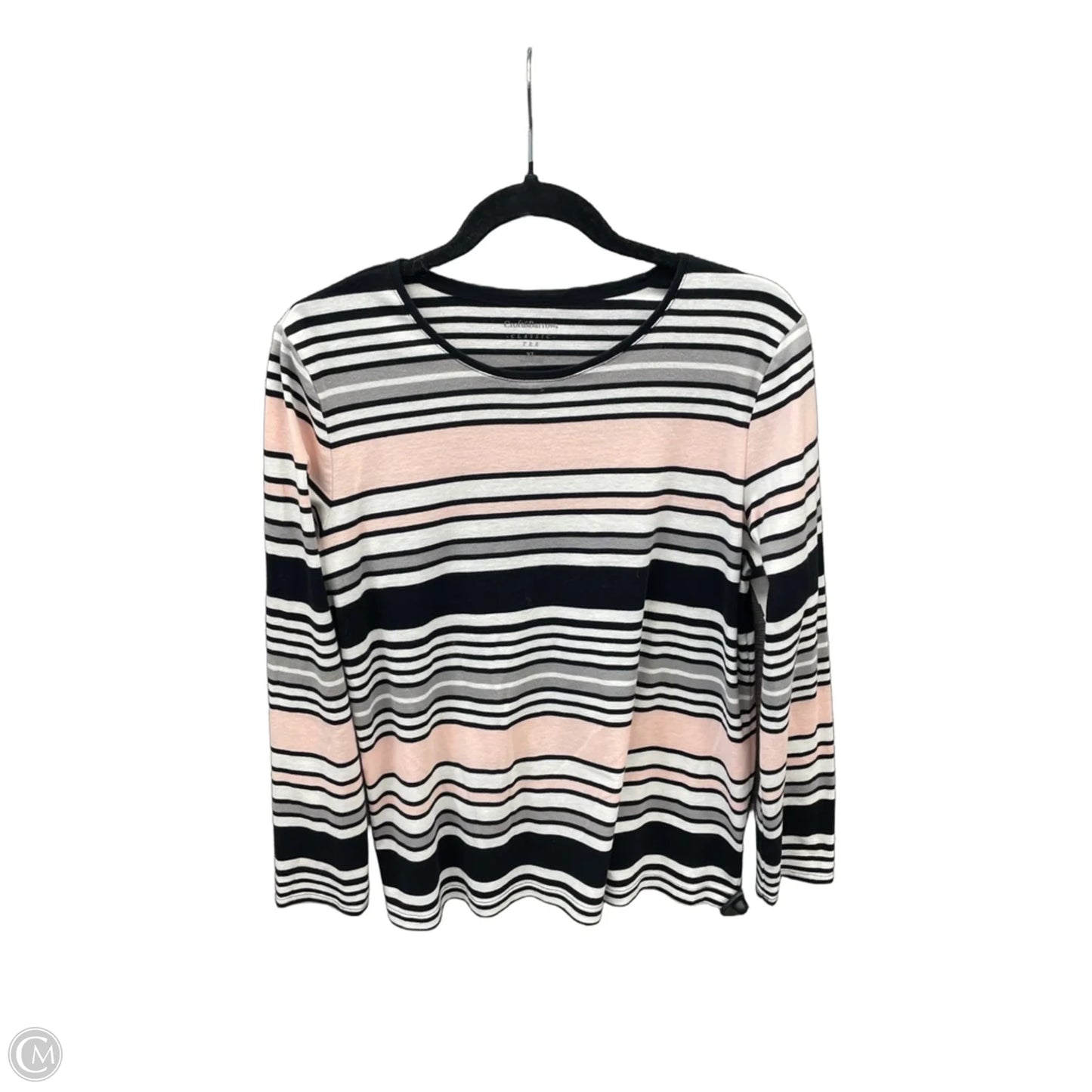 Top Long Sleeve By Croft And Barrow In Striped Pattern, Size: Xl