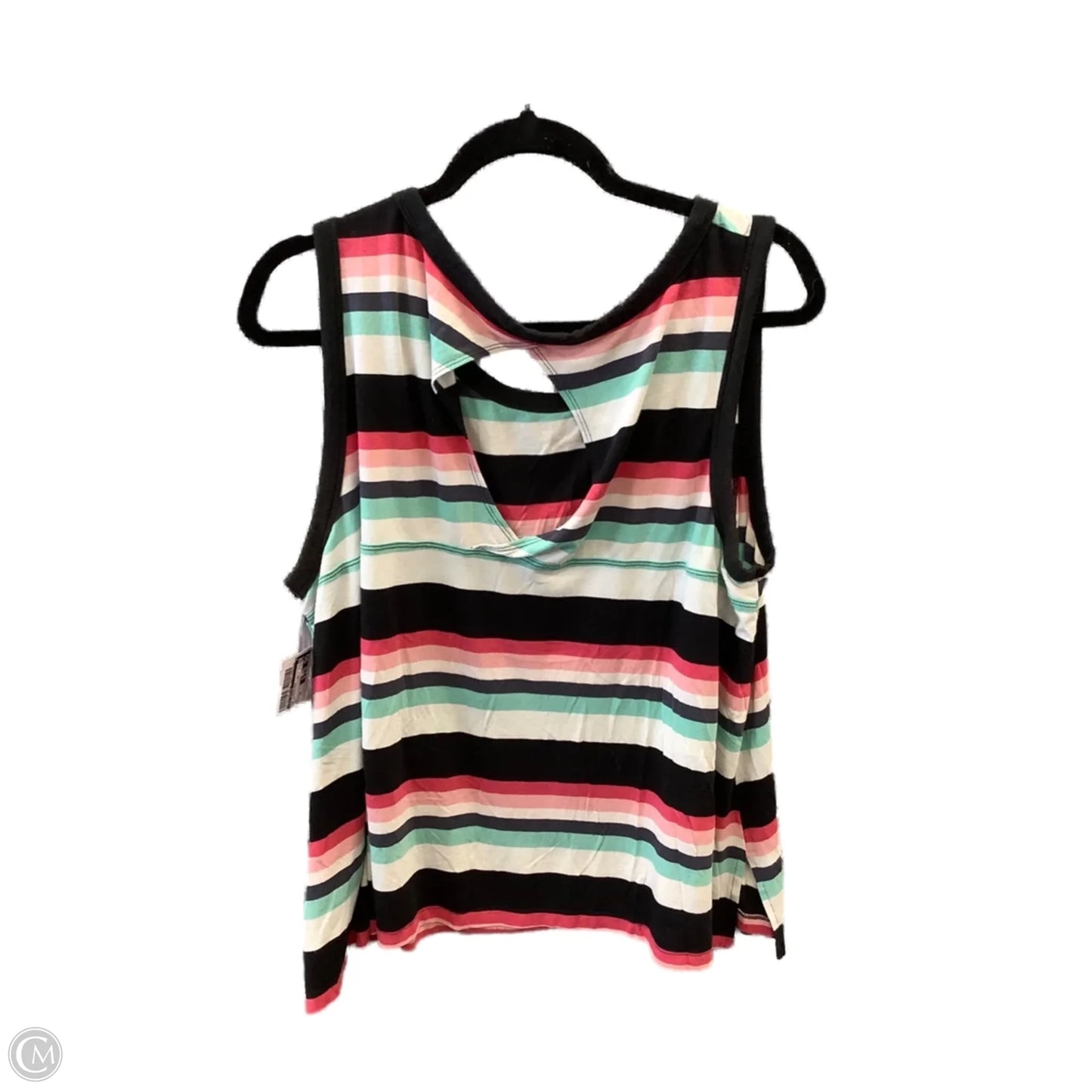 Top Sleeveless By Livi Active In Multi-colored, Size: 18