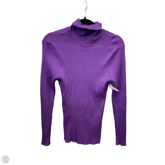 Top Long Sleeve By Clothes Mentor In Purple, Size: L