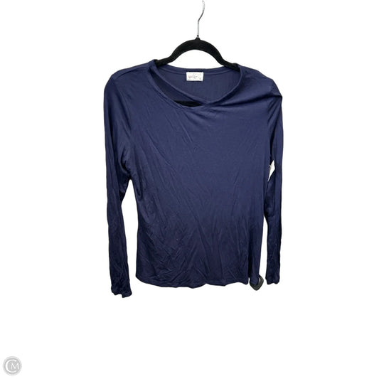 Top Long Sleeve By Glitz In Navy, Size: Xl