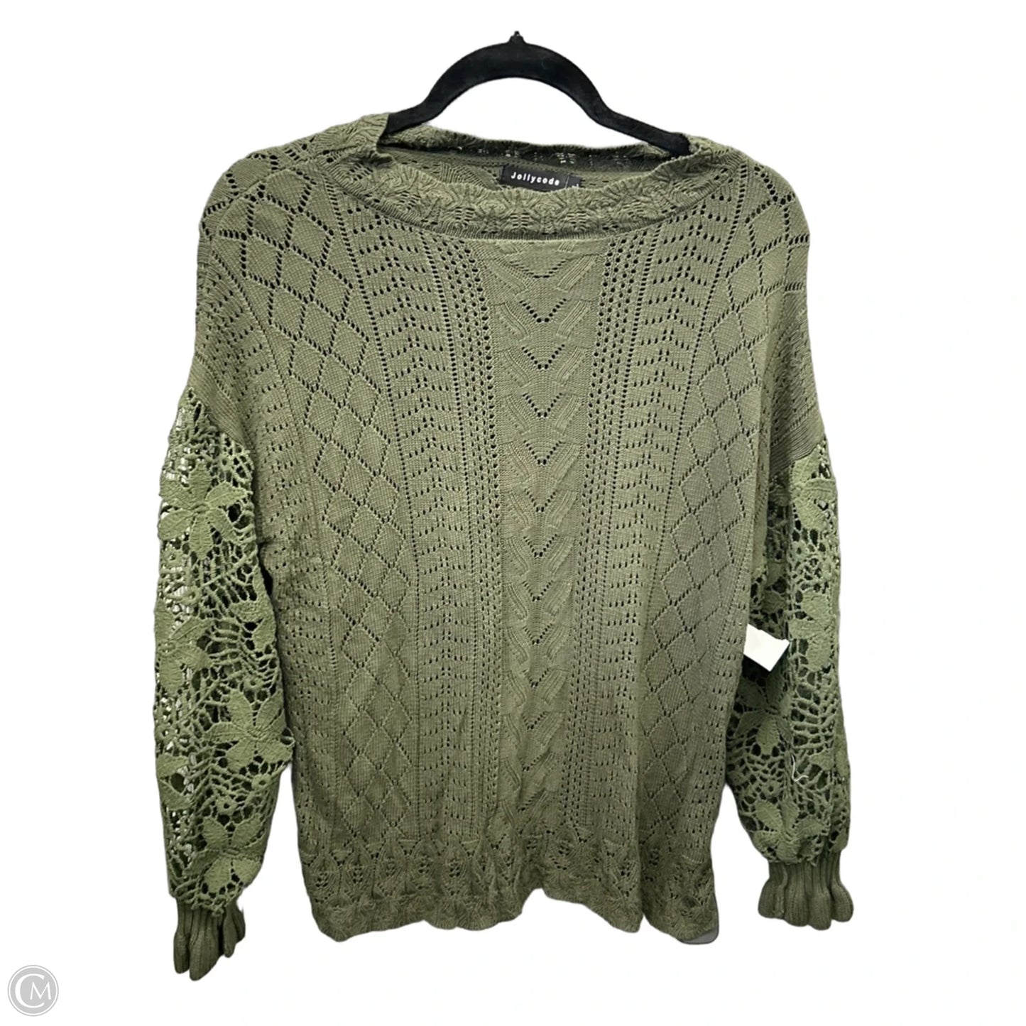 Top Long Sleeve By Clothes Mentor In Green, Size: L