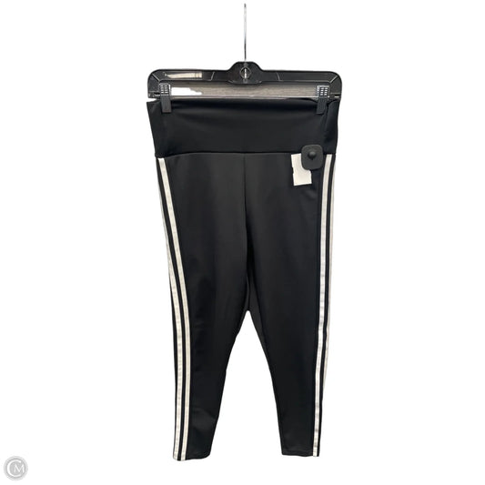 Athletic Leggings By Adidas In Black & White, Size: M