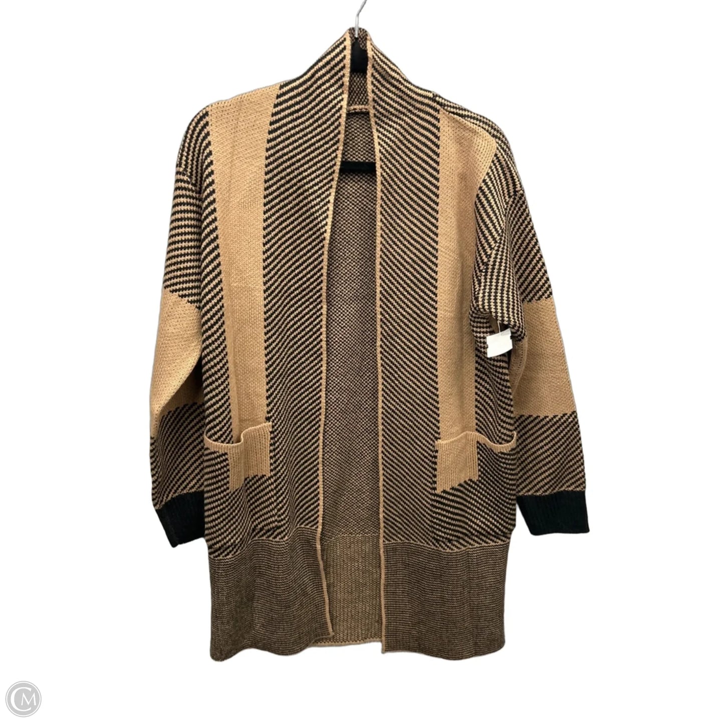Cardigan By Clothes Mentor In Black & Brown, Size: S