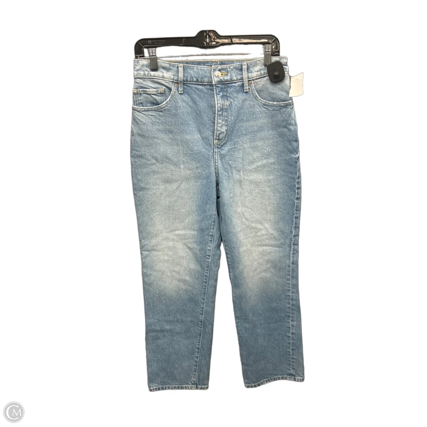 Jeans Straight By Express In Blue Denim, Size: 6