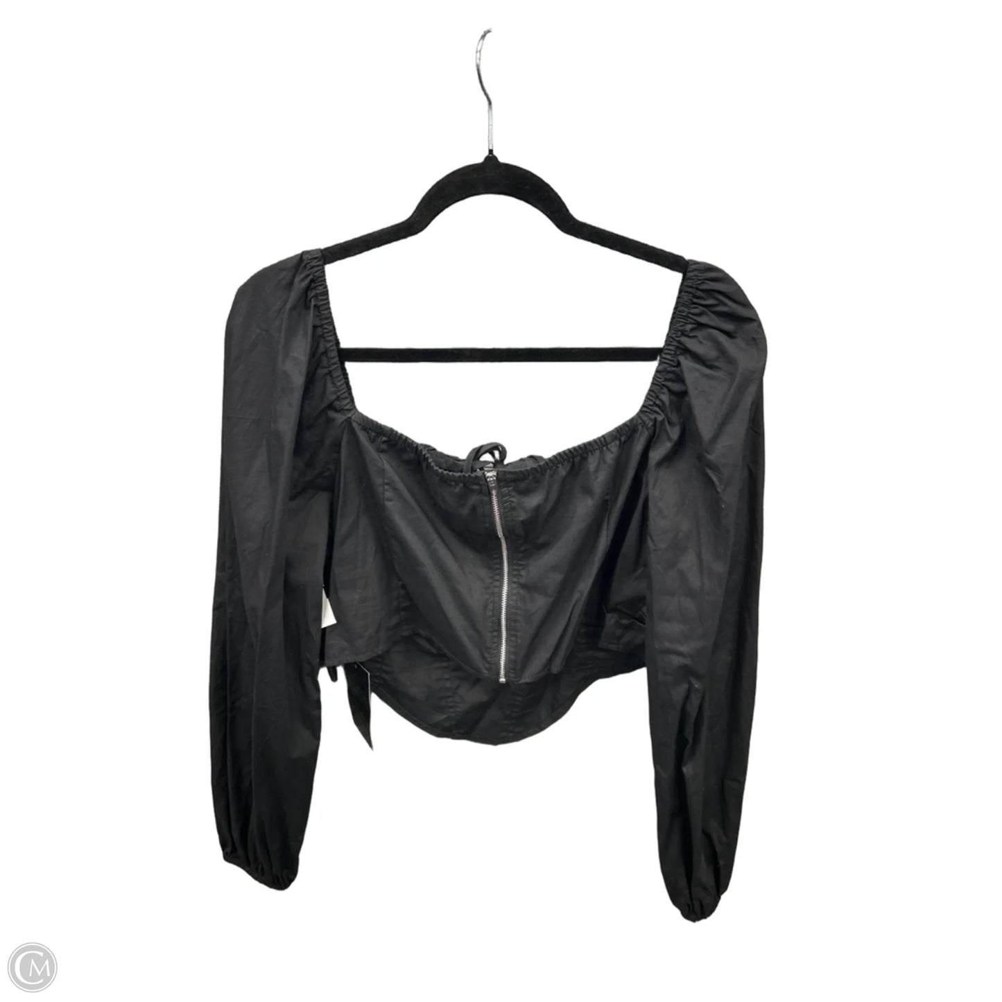 Top Long Sleeve By Shein In Black, Size: 2x