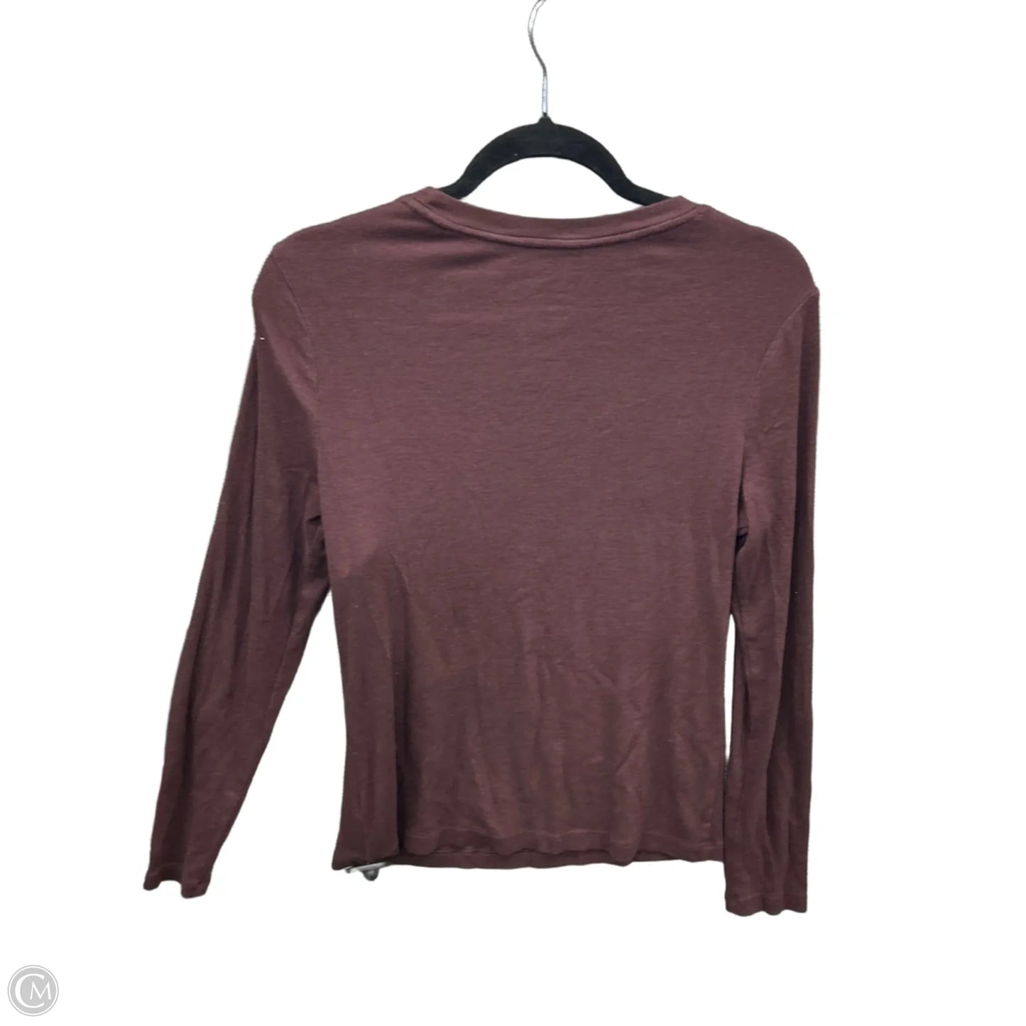 Top Long Sleeve By A New Day In Maroon, Size: M