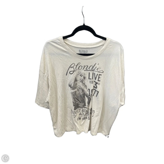 Top Short Sleeve By Clothes Mentor In Beige, Size: 2x