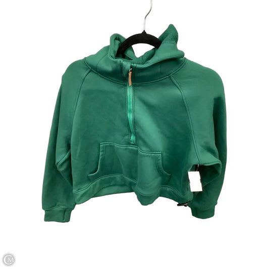 Sweatshirt Hoodie By Clothes Mentor In Green, Size: M