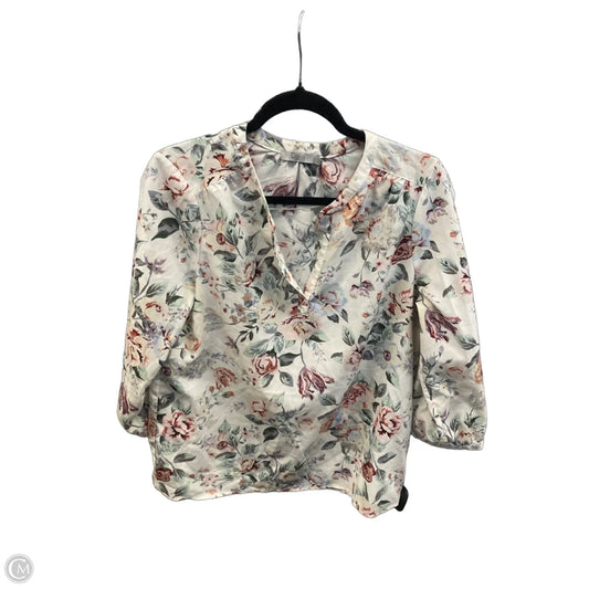 Top Long Sleeve By Dalia In Floral Print, Size: M