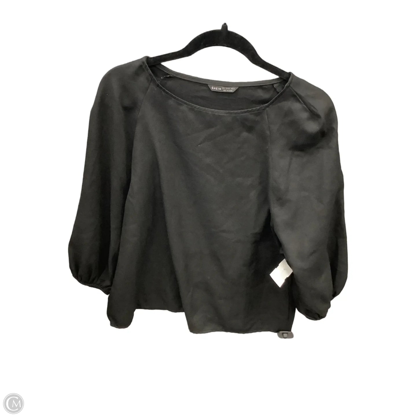 Top Long Sleeve By Shein In Black, Size: L