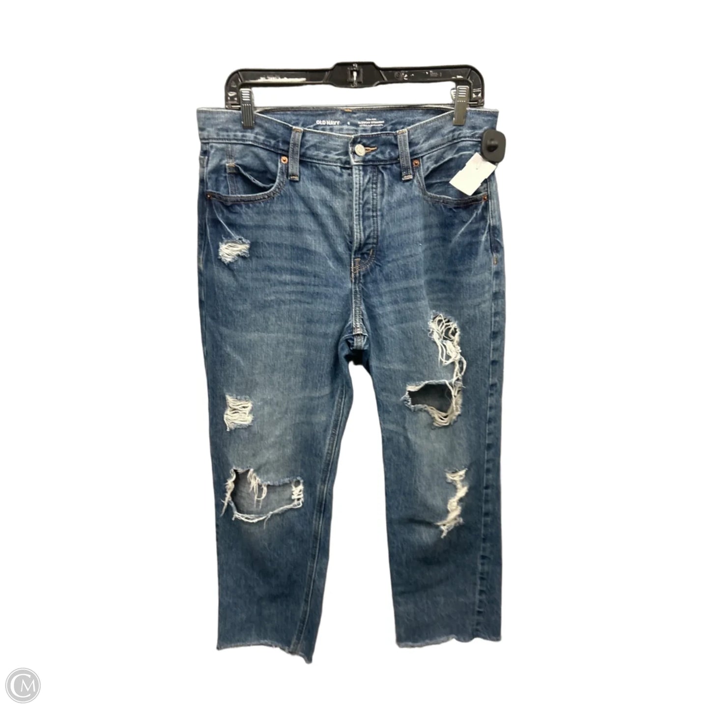 Jeans Straight By Old Navy In Blue Denim, Size: 6