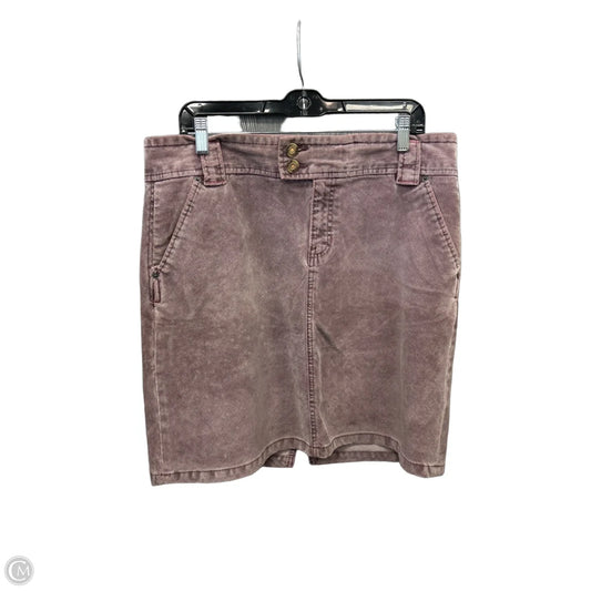 Skirt Midi By Gap In Purple Denim, Size: Xl
