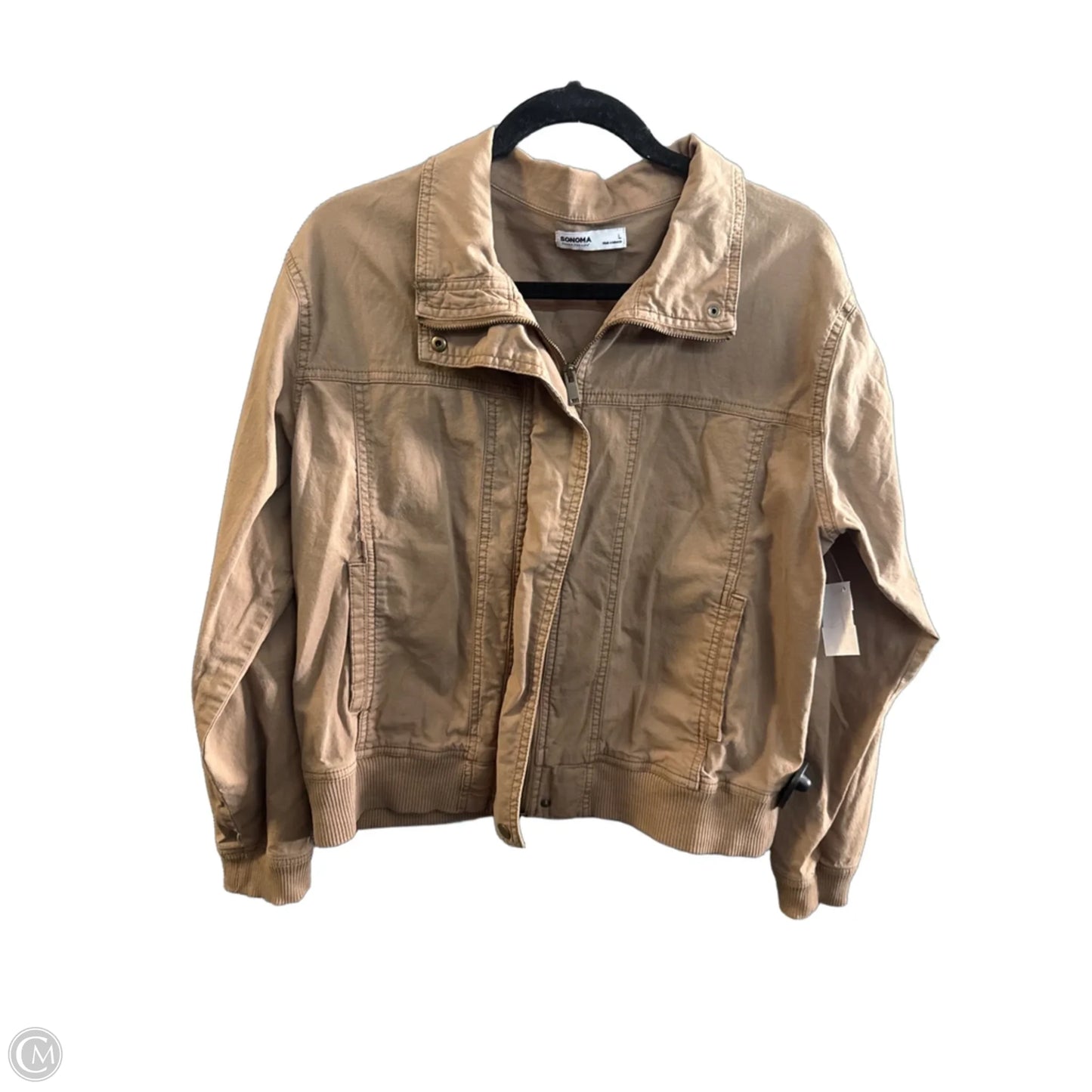 Jacket Fleece By Sonoma In Brown, Size: L